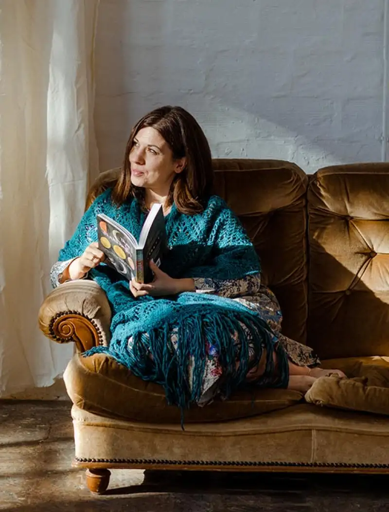 Tiziana Salari in un momento di quotidianità
